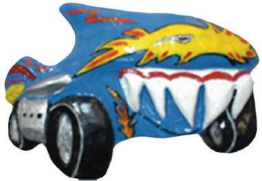 Shark Car Plaster Plaque