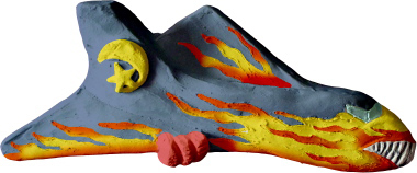 Fighter Plane Plaster Plaque