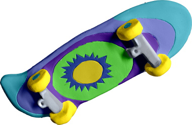 Skateboard Plaster Plaque