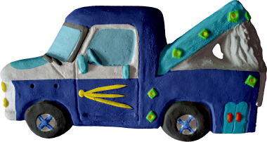 Tow Truck Plaster Plaque