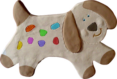 Spotted Dog Plaster Plaque