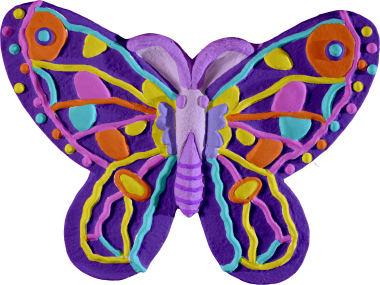 Butterfly Plaster Plaque