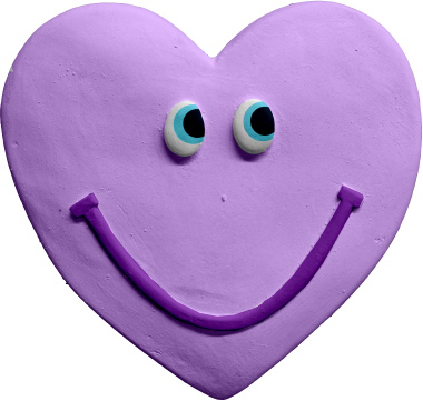 Smiling Heart Boy Plaster Plaque