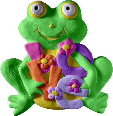Love Frog Plaster Plaque Small
