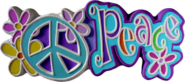 Peace Plaster Plaque