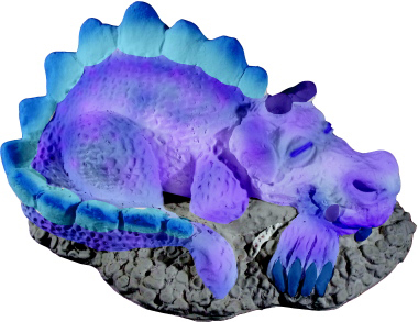 Sleepy Dragon Plaster Statue
