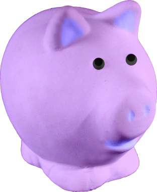 Round Pig Plaster Statue