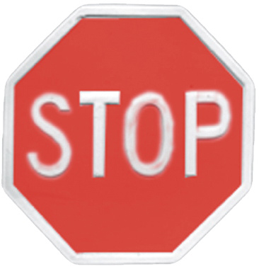 Stop Sign XL Plaster Plaque