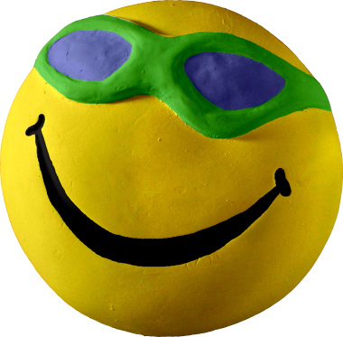 Happy face with Sunglasses Plaster Plaque