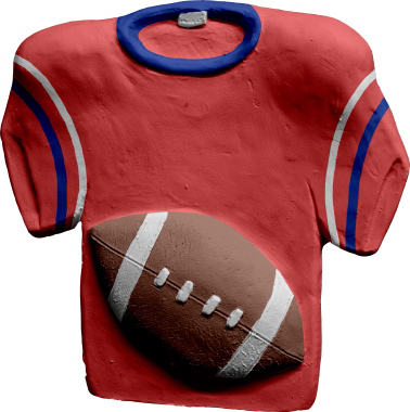 Football T Shirt Plaster Plaque