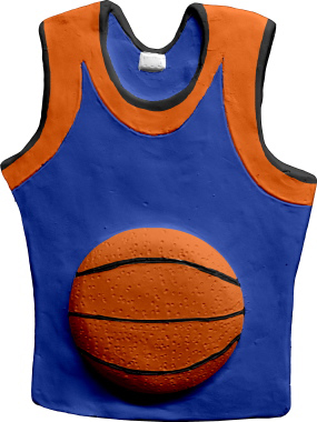 Basketball T Shirt Plaster Plaque