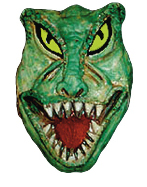 T Rex Face Plaster Plaque