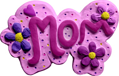 Mom Plaster Plaque