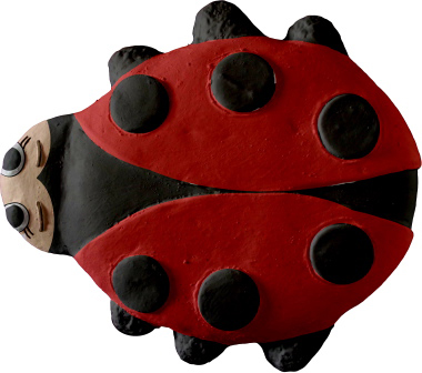 Ladybug Plaster Plaque