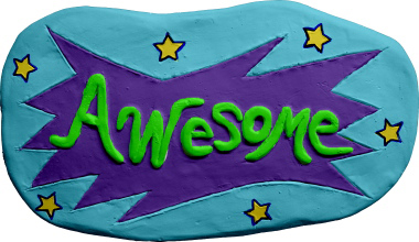 Awesome Plaster Plaque