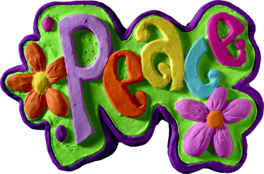 Peace Plaster Plaque