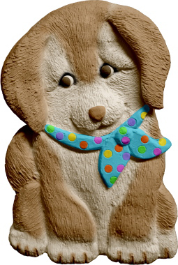 Krystens Puppy Plaster Plaque