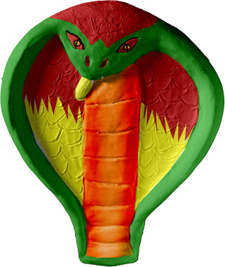 Cobra Plaster Plaque