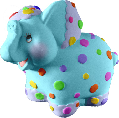 Dot Elephant Plaster Statue
