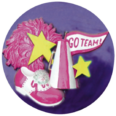 Cheerleader Gear Plaster Plaque