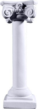Scamozzi Four Point Smooth Plaster Candleholder