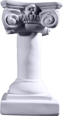 Scamozzi Four Point Smooth Plaster Candleholder