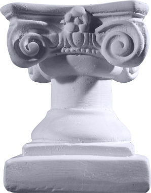 Scamozzi Four Point Smooth Plaster Candleholder