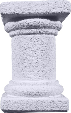 Rough Short Plaster Candleholder