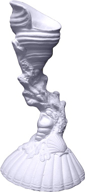 Seashell Plaster Candleholder