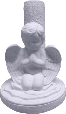 Cherub Kneeling Single Candleholder