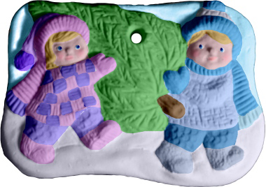 Kids Carrying Tree Ornament