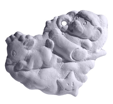 Bear and Deer on Cloud Ornament