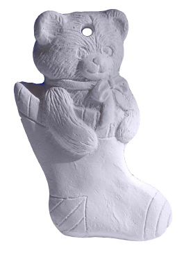 Bear in Stocking Ornament