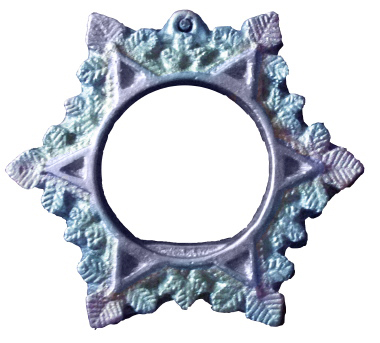  Snowflake Plaster Picture Frame Unpainted Plaster Christmas Tree Ornament