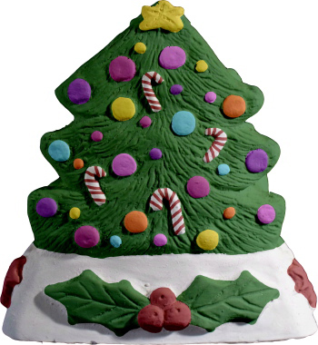 Christmas Tree Plaster Napkin Holder