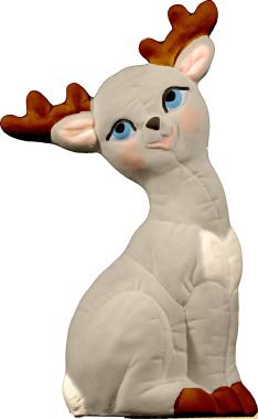 Reindeer Plaster Statue