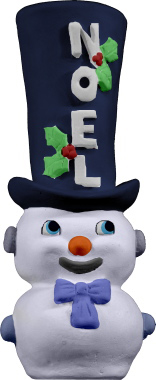 Noel Snowman Plaster Statue