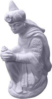 King Kneeling CR376 Nativity Statue