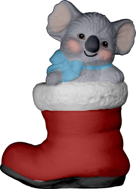 Koala in Boot Plaster Statue
