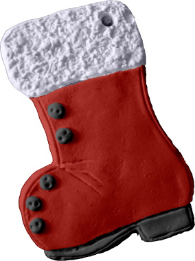 Santas Boot Plaster Plaque
