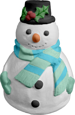 Snowman Plaster Statue