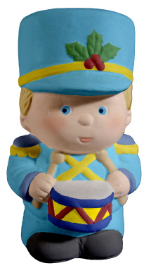 Drummer Boy Plaster Statue