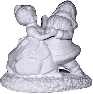Santa and Mrs Claus Dancing Statue