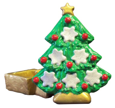 Christmas Tree Plaster Trinket Box