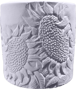 Sunflower Plaster Pencil Holder