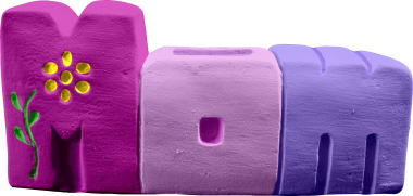 Mom Plaster Pencil Holder