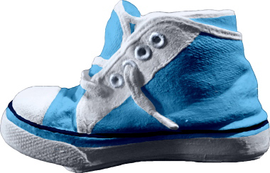 Sneaker Plaster Pencil Holder