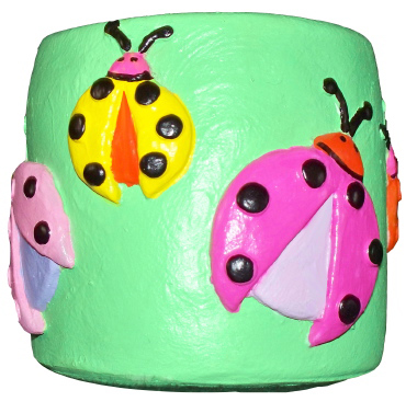 Ladybug Plaster Pencil Holder