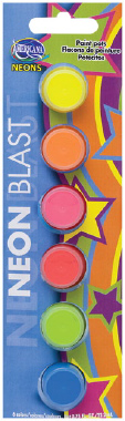 Neon Blast 6 Paint Pots - DecoArt Americana