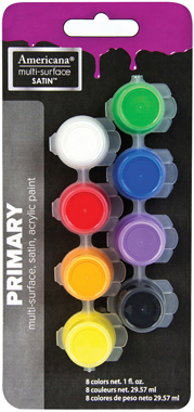 Multi Surface Satin Paint Pots Primary - DecoArt